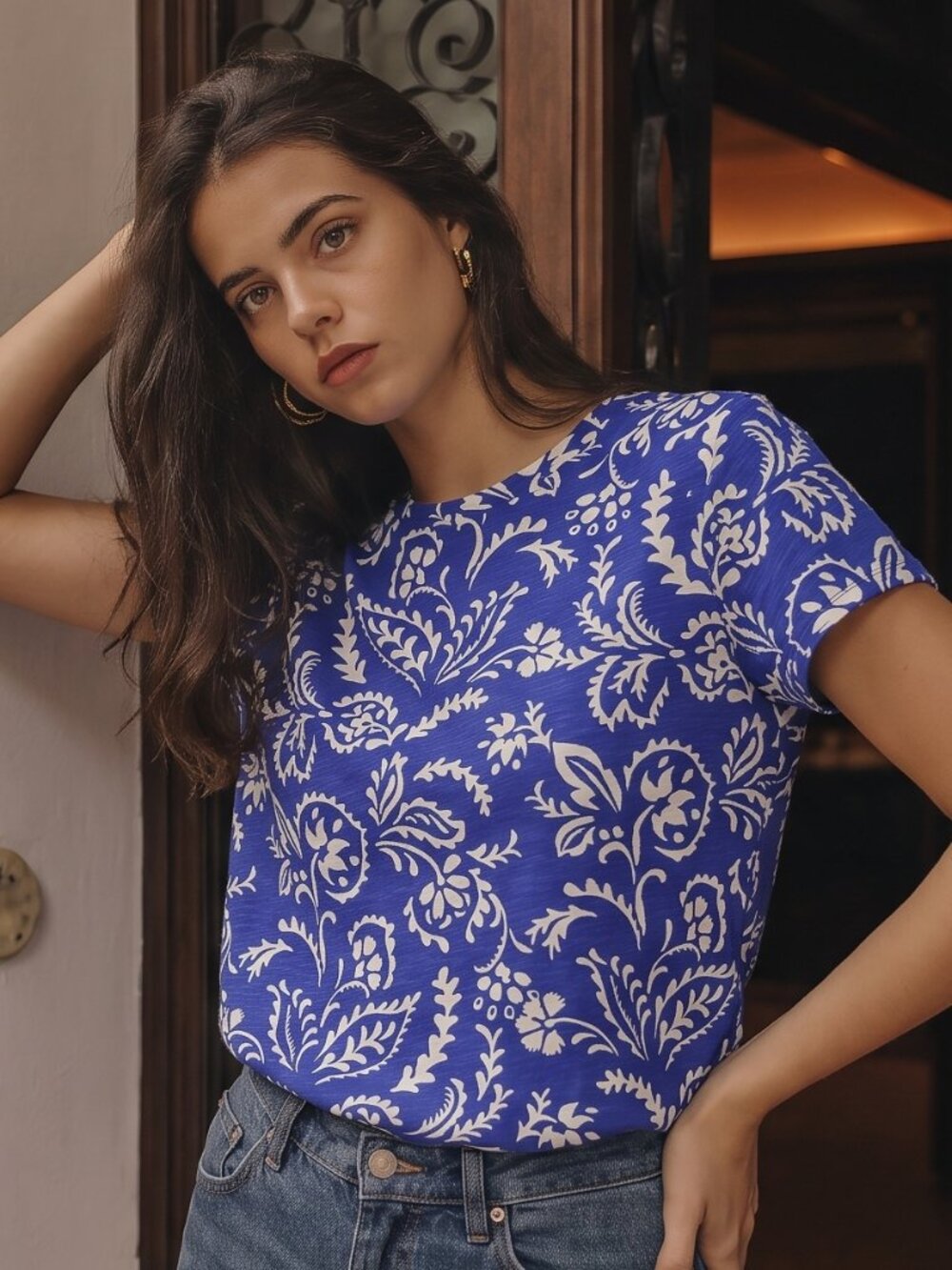 Sanctuary The Perfect Tee Portofino Botanical Print